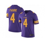 Youth Nike Minnesota Vikings #4 Brett Favre Limited Purple Rush NFL Jersey