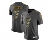 Youth Nike Minnesota Vikings #7 Case Keenum Gray Static NFL Vapor Untouchable Limited Jersey