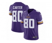 Youth Nike Minnesota Vikings #80 Cris Carter Vapor Untouchable Limited Purple Team Color NFL Jersey