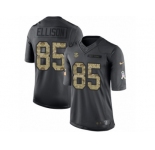 Youth Nike Minnesota Vikings #85 Rhett Ellison Limited Black 2016 Salute to Service NFL Jersey