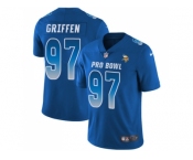 Youth Nike Minnesota Vikings #97 Everson Griffen Royal Stitched NFL Limited NFC 2018 Pro Bowl Jersey