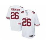 Men's Nike San Francisco 49ers #26 Rashard Robinson Game White NFL Jersey