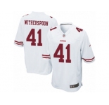 Men's Nike San Francisco 49ers #41 Ahkello Witherspoon Game White NFL Jersey
