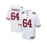 Men's Nike San Francisco 49ers #64 Mike Purcell Game White NFL Jersey