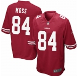 Men's San Francisco 49ers #84 Randy Moss Game Red Football Jersey