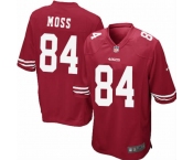 Men's San Francisco 49ers #84 Randy Moss Game Red Football Jersey