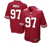 Men's San Francisco 49ers #97 Nick Bosa Game Red Team Color Football Jersey