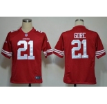 nike nfl jerseys san francisco 49ers #21 gore red[game]