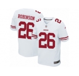 Men's Nike San Francisco 49ers #26 Rashard Robinson Elite White NFL Jersey