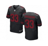 Men's Nike San Francisco 49ers #33 Rashard Robinson Elite Black Alternate NFL Jersey