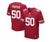 Men's Nike San Francisco 49ers #50 Reuben Foster Elite Red Team Color NFL Jersey