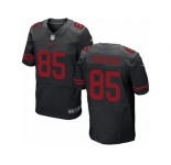 Men's Nike San Francisco 49ers #85 Pierre Garcon Elite Black NFL Jersey