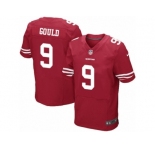 Men's Nike San Francisco 49ers #9 Robbie Gould Elite Red Team Color NFL Jersey