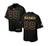 Men's Nike San Francisco 49ers #99 DeForest Buckner Elite Black Pro Line Gold Collection NFL Jersey