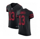 Men's San Francisco 49ers #13 Richie James Black Alternate Vapor Untouchable Elite Player Football Jersey