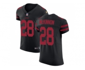 Nike San Francisco 49ers #28 Jerick McKinnon Black Alternate Men Stitched NFL Vapor Untouchable Elite Jersey