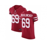 Nike San Francisco 49ers #69 Mike McGlinchey Red Team Color Men Stitched NFL Vapor Untouchable Elite Jersey
