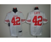 nike nfl jerseys san francisco 49ers #42 ronnie lott white[Elite]