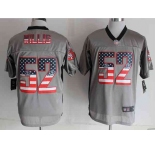 nike nfl jerseys san francisco 49ers #52 patrick willis grey[Elite USA Flag Fashion shadow]