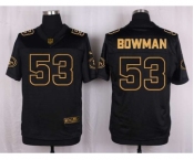 nike nfl jerseys san francisco 49ers #53 bowman black gold collection[Elite]