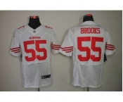 nike nfl jerseys san francisco 49ers #55 brooks white[Elite]