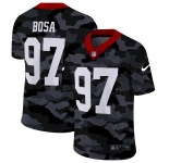 Men New Nike San Francisco 49ers #97 Bosa 2020 Nike Camo Salute to Service Limited Jersey