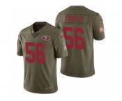 Men Nike San Francisco 49ers #56 Reuben Foster Olive 2017 Salute to Service Limited Jersey