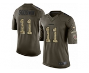 Men's Nike San Francisco 49ers #11 Marquise Goodwin Limited Green Salute to Service NFL Jersey