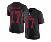 Men's Nike San Francisco 49ers #17 Jeremy Kerley Limited Black Rush NFL Jersey