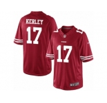 Men's Nike San Francisco 49ers #17 Jeremy Kerley Limited Red Team Color NFL Jersey