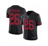 Men's Nike San Francisco 49ers #26 Rashard Robinson Limited Black Rush NFL Jersey