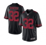 Men's Nike San Francisco 49ers #32 Kendall Hunter Limited Black NFL Jersey