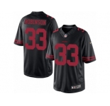 Men's Nike San Francisco 49ers #33 Rashard Robinson Limited Black Alternate NFL Jersey