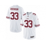 Men's Nike San Francisco 49ers #33 Rashard Robinson Limited White NFL Jersey