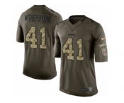 Men's Nike San Francisco 49ers #41 Ahkello Witherspoon Limited Green Salute to Service NFL Jersey