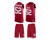 Men's Nike San Francisco 49ers #52 Ahkello Witherspoon Limited Red Tank Top Suit NFL Jersey