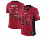 Men's Nike San Francisco 49ers #54 Cassius Marsh Limited Red Rush Drift Fashion NFL Jersey