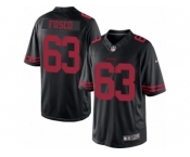 Men's Nike San Francisco 49ers #63 Brandon Fusco Limited Black NFL Jersey
