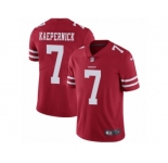 Men's Nike San Francisco 49ers #7 Colin Kaepernick Vapor Untouchable Limited Red Team Color NFL Jersey