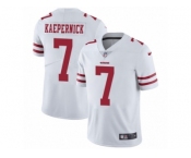 Men's Nike San Francisco 49ers #7 Colin Kaepernick Vapor Untouchable Limited White NFL Jersey