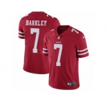 Men's Nike San Francisco 49ers #7 Matt Barkley Vapor Untouchable Limited Red Team Color NFL Jersey