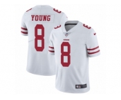 Men's Nike San Francisco 49ers #8 Steve Young Vapor Untouchable Limited White NFL Jersey