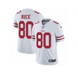 Men's Nike San Francisco 49ers #80 Jerry Rice Vapor Untouchable Limited White NFL Jersey