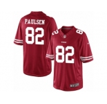 Men's Nike San Francisco 49ers #82 Logan Paulsen Limited Red Team Color NFL Jersey