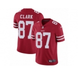 Men's Nike San Francisco 49ers #87 Dwight Clark Vapor Untouchable Limited Red Team Color NFL Jersey