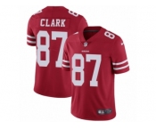 Men's Nike San Francisco 49ers #87 Dwight Clark Vapor Untouchable Limited Red Team Color NFL Jersey