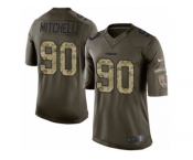 Men's Nike San Francisco 49ers #90 Earl Mitchell Limited Green Salute to Service NFL Jersey