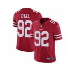 Men's Nike San Francisco 49ers #92 Quinton Dial Vapor Untouchable Limited Red Team Color NFL Jersey