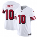 Men's San Francisco 49ers #10 Mac Jones New White 2025 F.U.S.E. Vapor Untouchable Limited Football Stitched Jersey