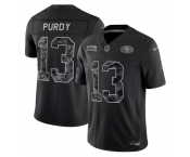Men's San Francisco 49ers #13 Brock Purdy Black 2026 F.U.S.E. Salute to Service Limited Stitched Football Jersey